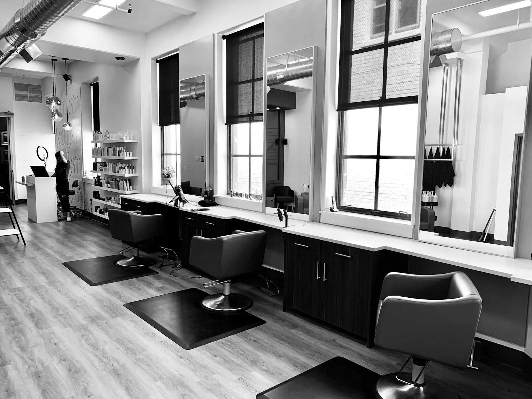 De stoel bij Salon Noor, klaar voor de volgende klant